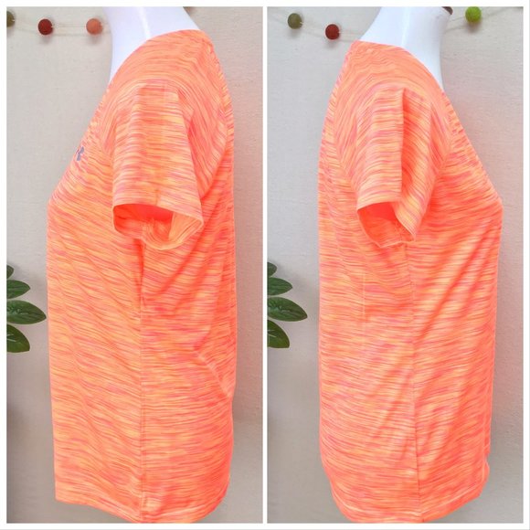 Hi-Vis UA Heatgear Short Sleeve Tech Sport Top - Picture 7 of 15